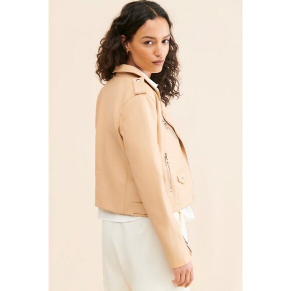 NEW NWT Blank NYC “Head to Toe” Vegan Leather Quilted Moto Jacket XS - Picture 9 of 16